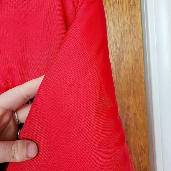 Vintage 90s Red High School Poms Pullover Hooded Jacket - Picture 7 of 8